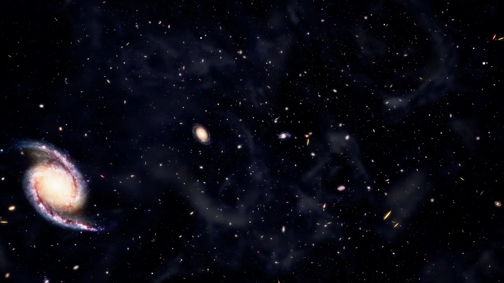 Galaxy horizon visual representing stronger service architecture and premium site systems.
